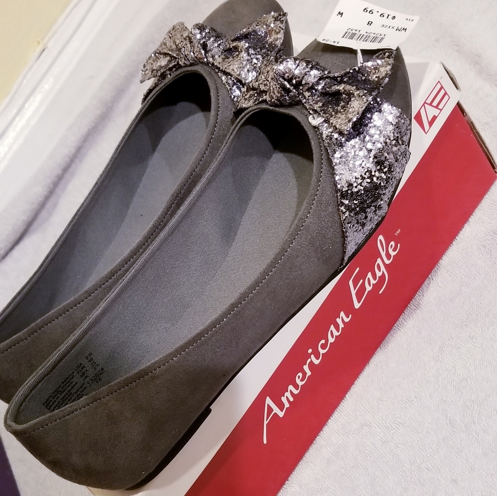 American Eagle Glitter Flats